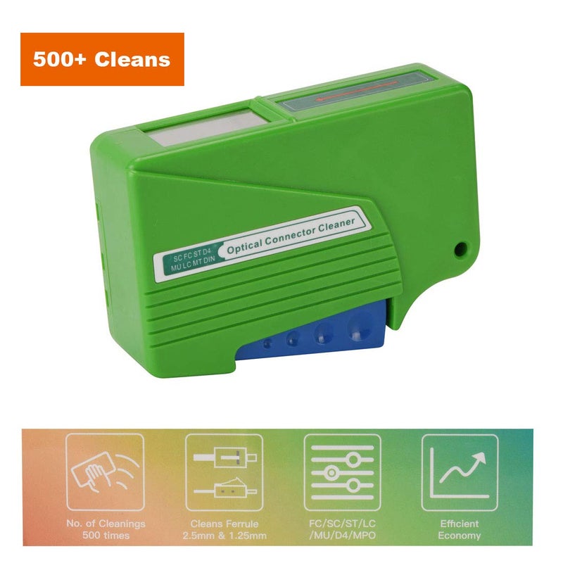 YIENFBEV Fiber Optic Connector Cleaner, Fiber Optic Clean Supports 1.25mm/2.5mm,SC,FC,ST,MU,LC, All Types of Connectors, Cleans Over 500 Times - Image 5